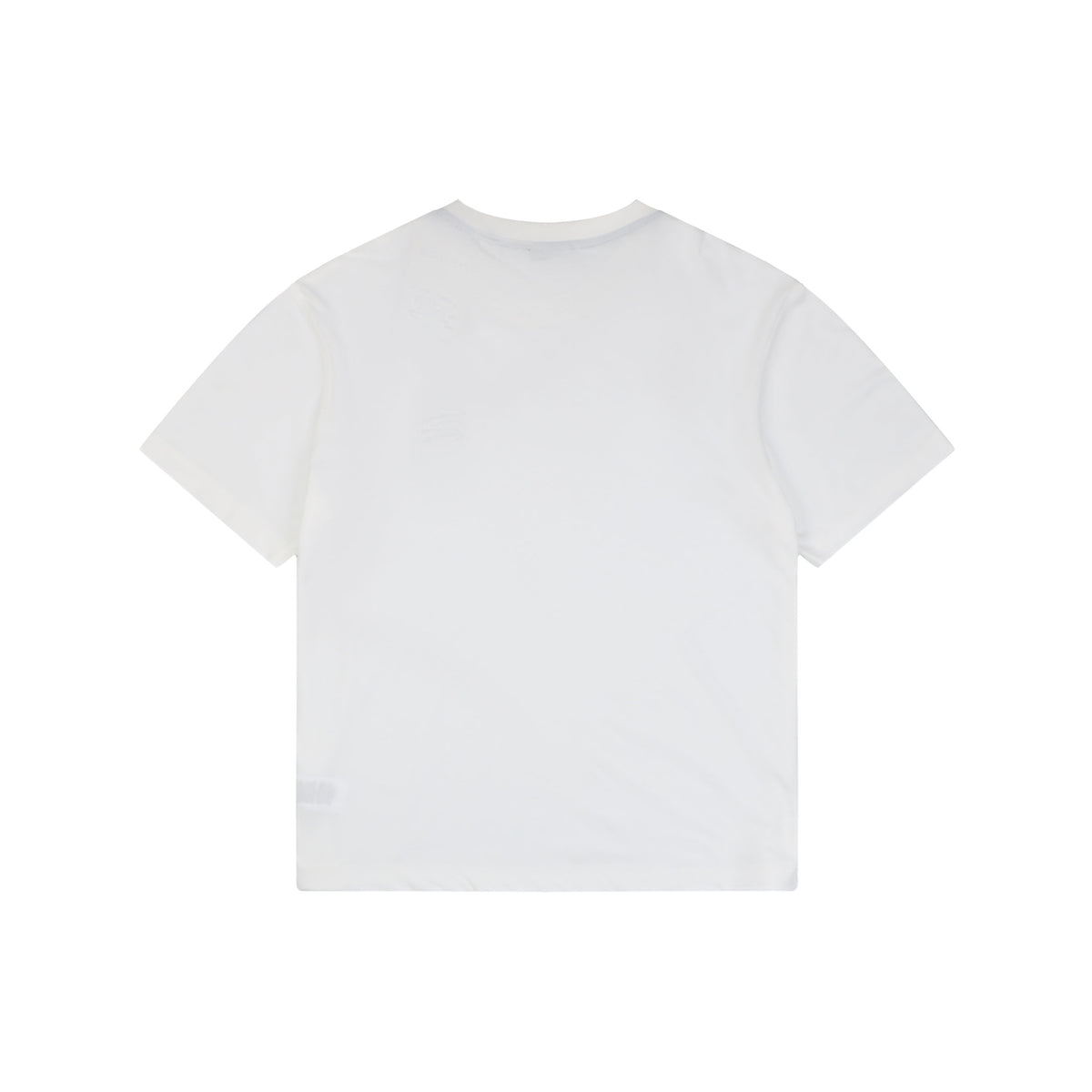 Burberry Equestrian Knight Embroidery Short Sleeve Tee White