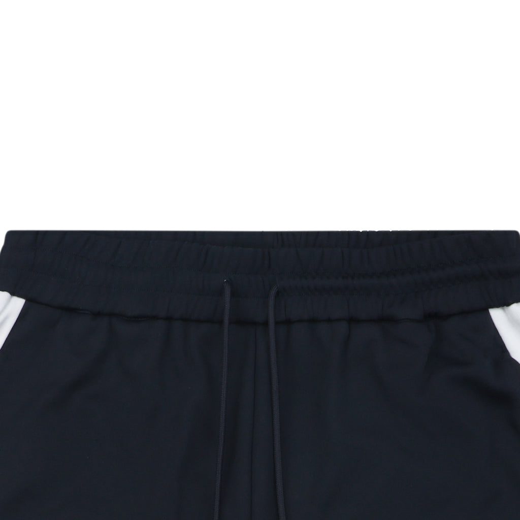 Gucci Interlocking GG Embroidery White Side Panel Shorts Navy