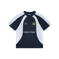 Balenciaga Wheat Spike B Crest Soccer Jersey Short Sleeve Tee Navy
