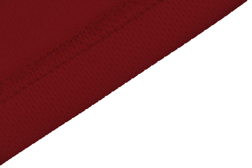 Balenciaga Wheat Spike B Crest Soccer Jersey Short Sleeve Tee Burgundy