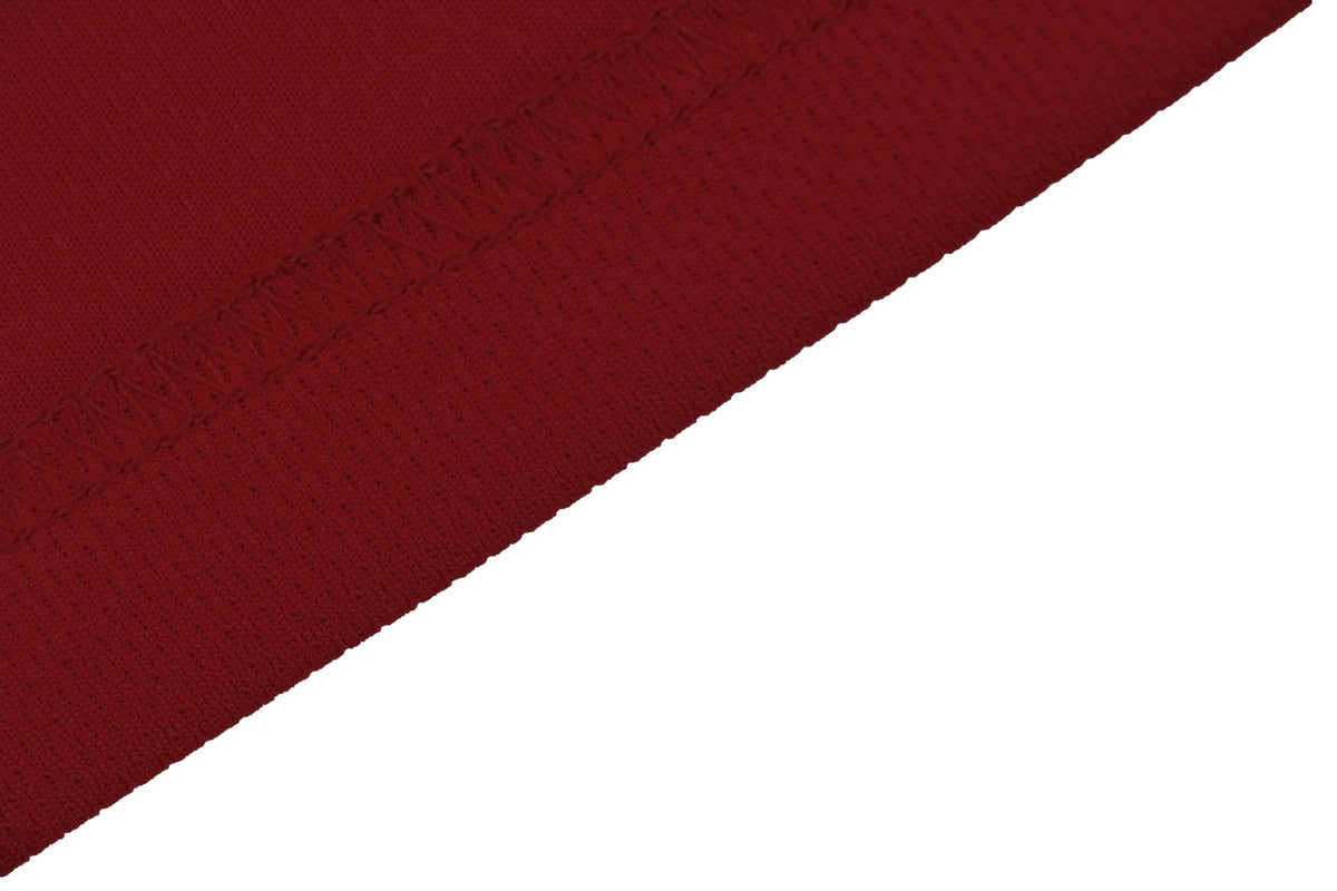 Balenciaga Wheat Spike B Crest Soccer Jersey Short Sleeve Tee Burgundy