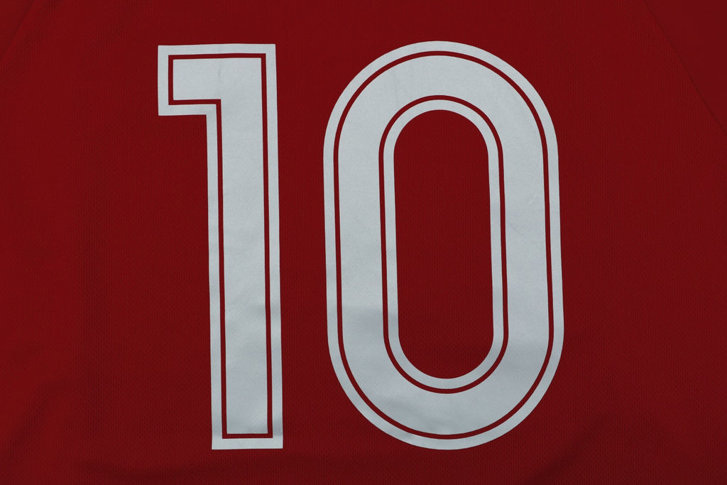 Balenciaga Wheat Spike B Crest Soccer Jersey Short Sleeve Tee Burgundy