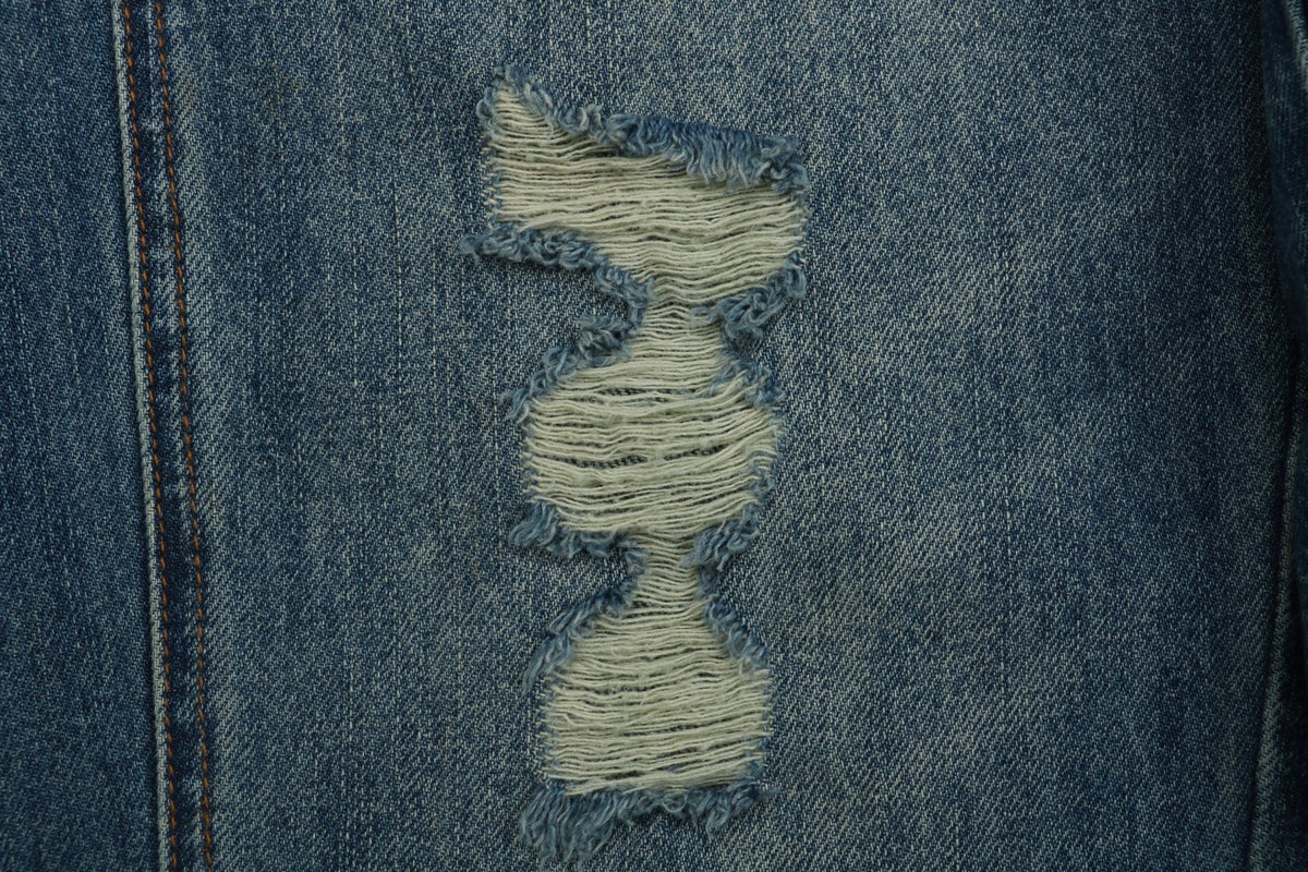 Louis Vuitton 24FW Turquoise Button Washed Carpenter Denim Jeans Indigo