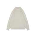 Balenciaga Orbit Logo Pointelle Rib-Knit Half-Zip Sweater Cream