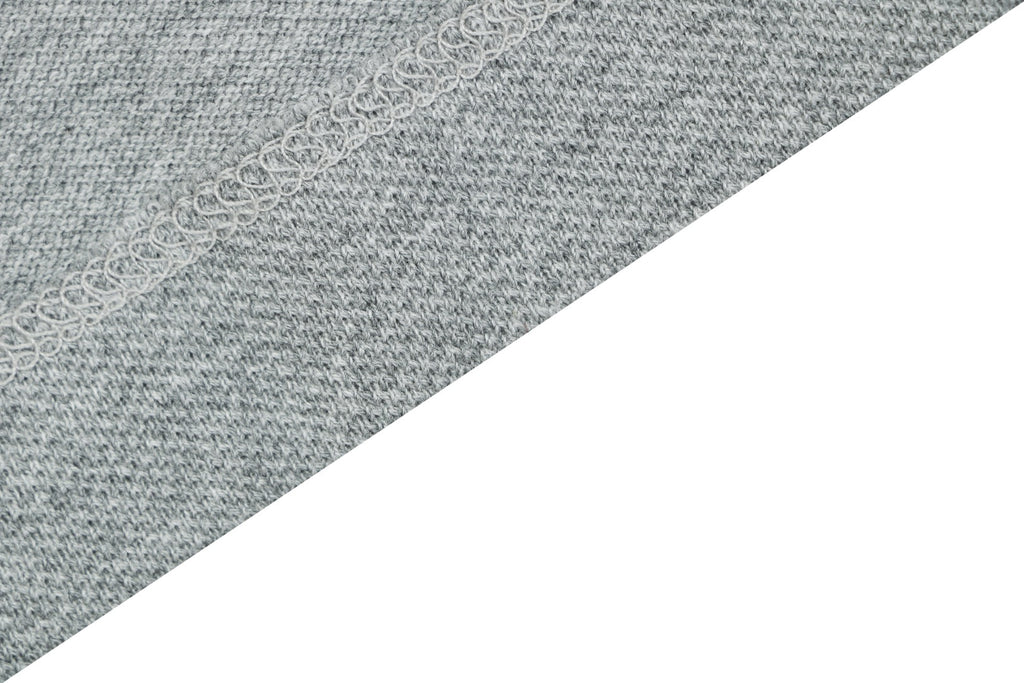 Moncler Woven Trim Button Piqué Polo Short Sleeve Tee Grey