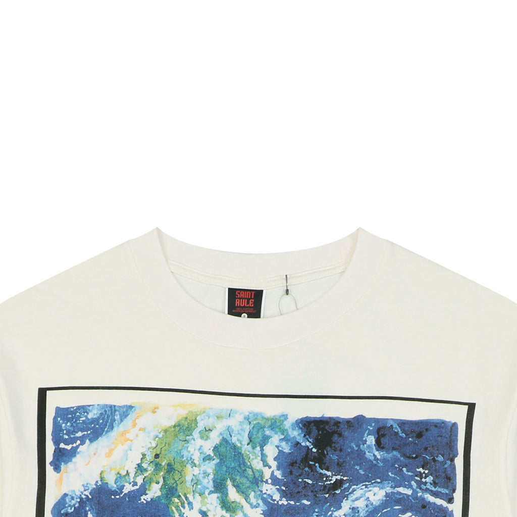 Saint Michael Parasyte Graphic Print Short Sleeve Tee Cream