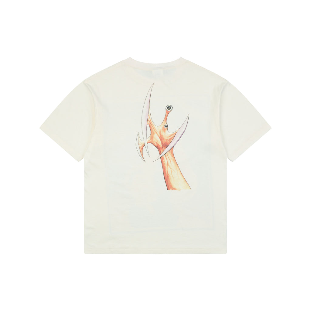 Saint Michael Parasyte Graphic Print Short Sleeve Tee Cream