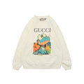 Gucci Daydream Dinosaur Cartoon Print Crew Neck Sweatshirt Cream