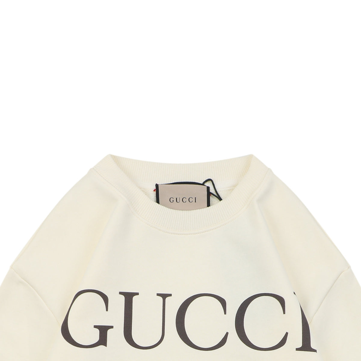 Gucci Cat Squad Group Portrait Print Crew Neck Sweatshirt | Ivory