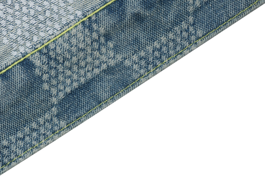 Louis Vuitton Washed Blue Damier Checkerboard Denim Jacket