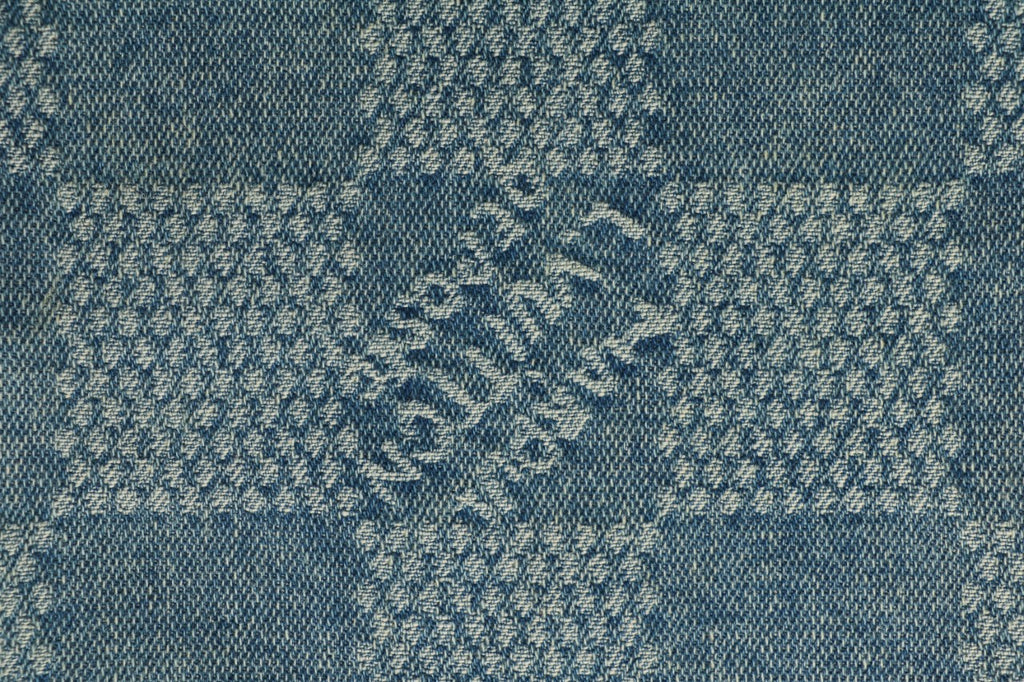 Louis Vuitton Washed Blue Damier Checkerboard Wide-Leg Jeans