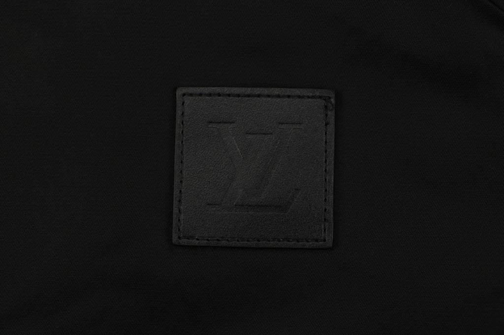 Louis Vuitton Tonal Monogram Jacquard Reversible Hooded Zip Jacket | Black