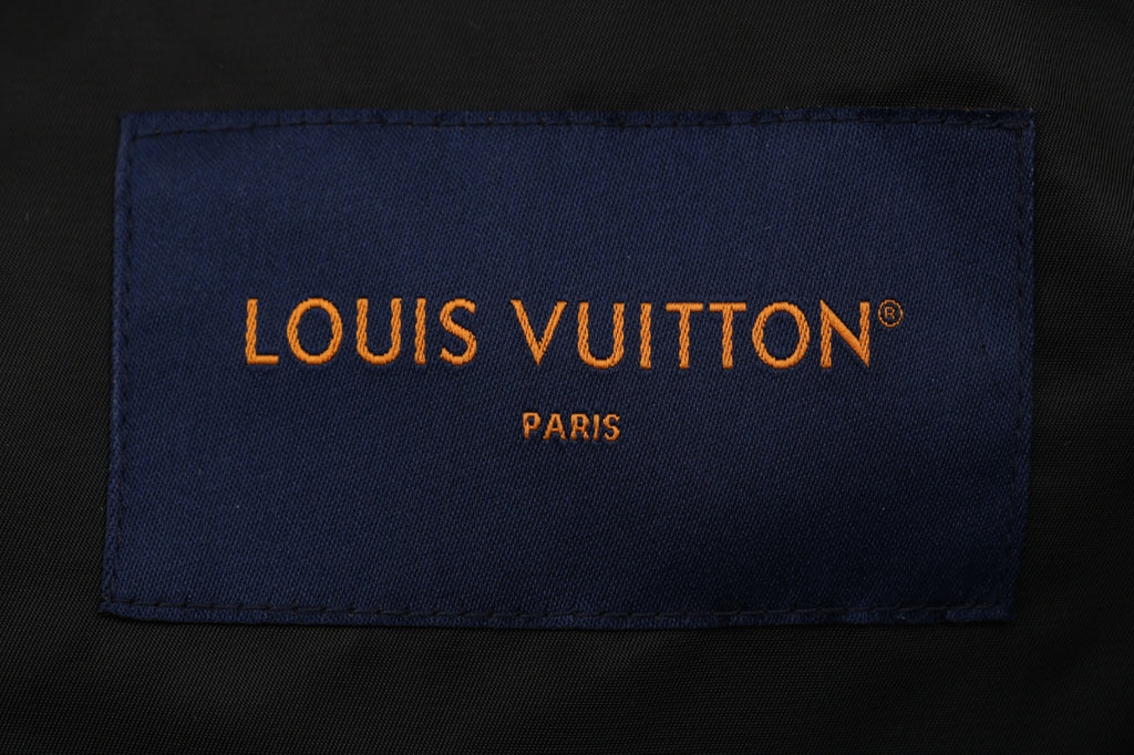 Louis Vuitton Tonal Monogram Jacquard Reversible Hooded Zip Jacket | Black