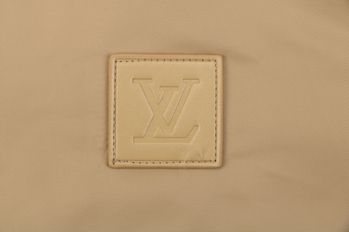 Louis Vuitton Tonal Monogram Jacquard Reversible Hooded Zip Jacket | Khaki