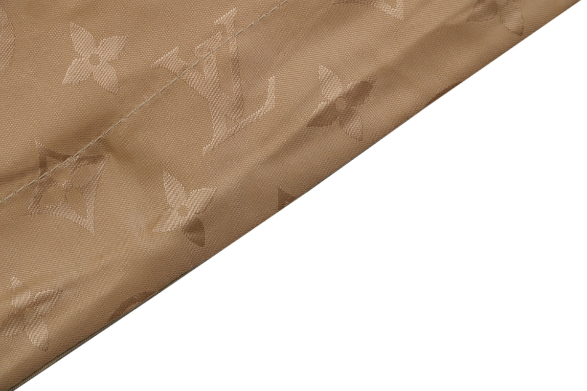 Louis Vuitton Tonal Monogram Jacquard Reversible Hooded Zip Jacket | Khaki