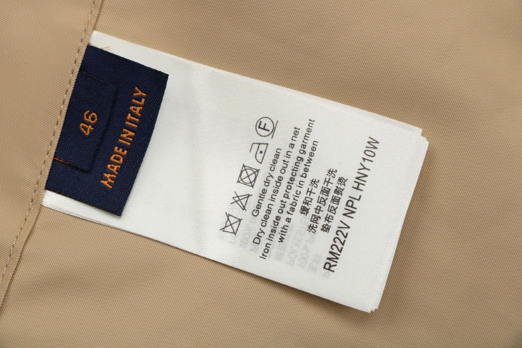 Louis Vuitton Tonal Monogram Jacquard Reversible Hooded Zip Jacket | Khaki