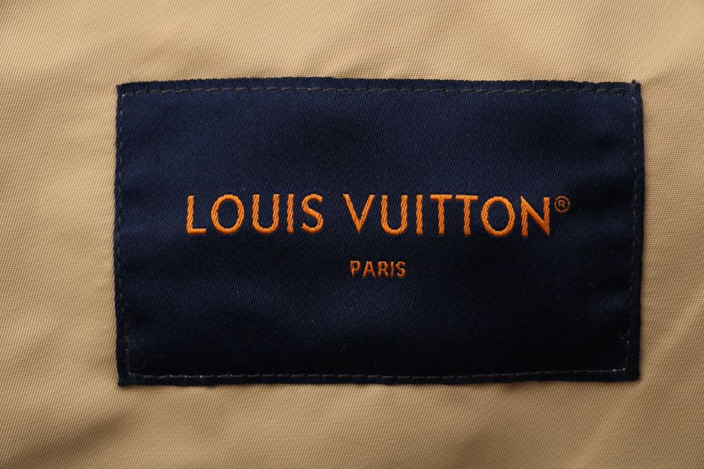 Louis Vuitton Tonal Monogram Jacquard Reversible Hooded Zip Jacket | Khaki