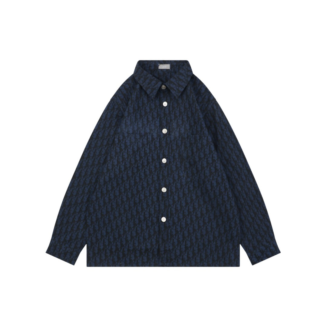 Dior Oblique Jacquard Long Sleeve Shirt | 22SS