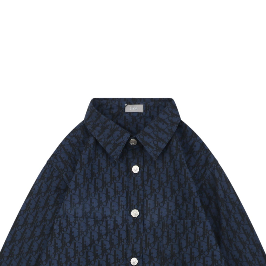 Dior Oblique Jacquard Long Sleeve Shirt | 22SS