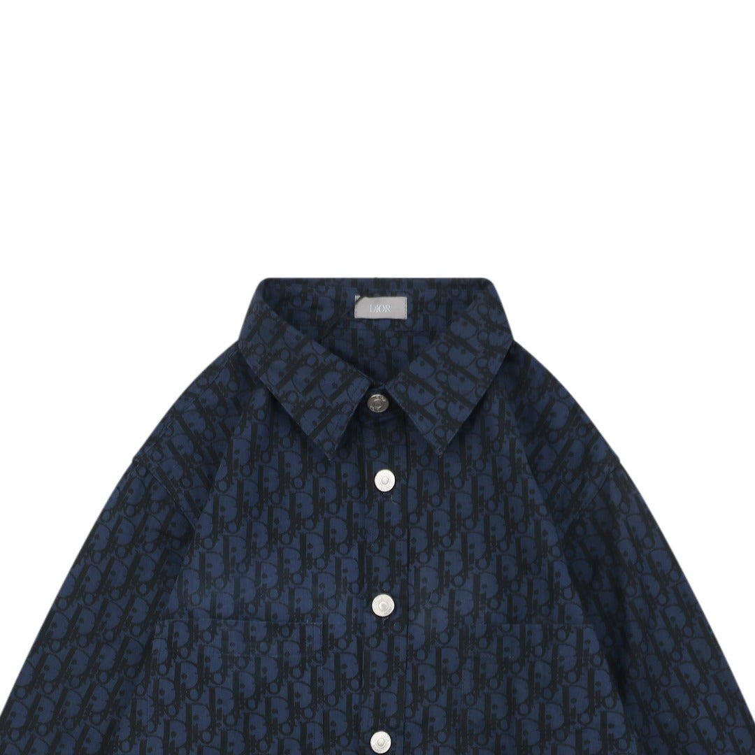 Dior Oblique Jacquard Long Sleeve Shirt | 22SS