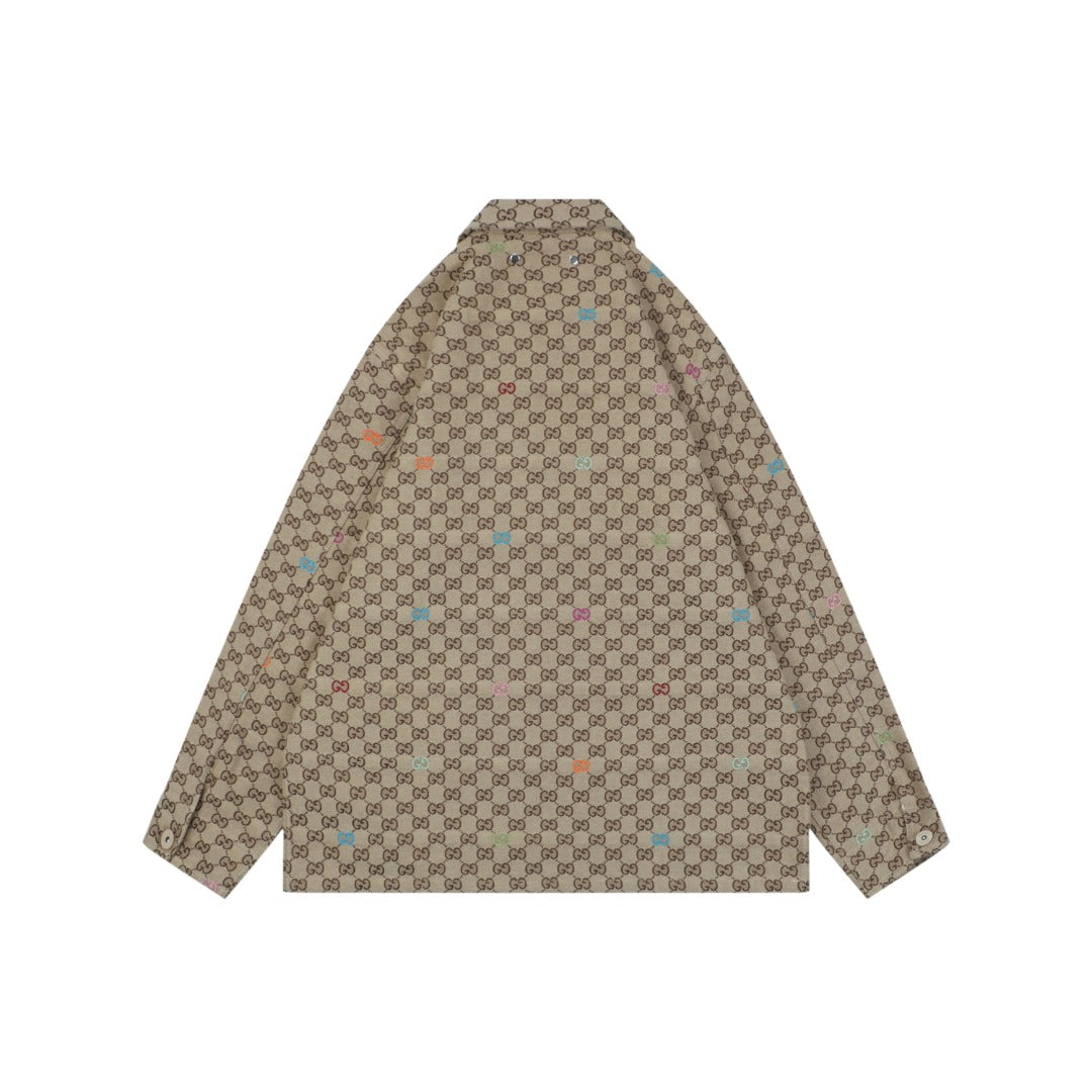 Gucci GG Multicolor Ebony Jacquard Zip Jacket