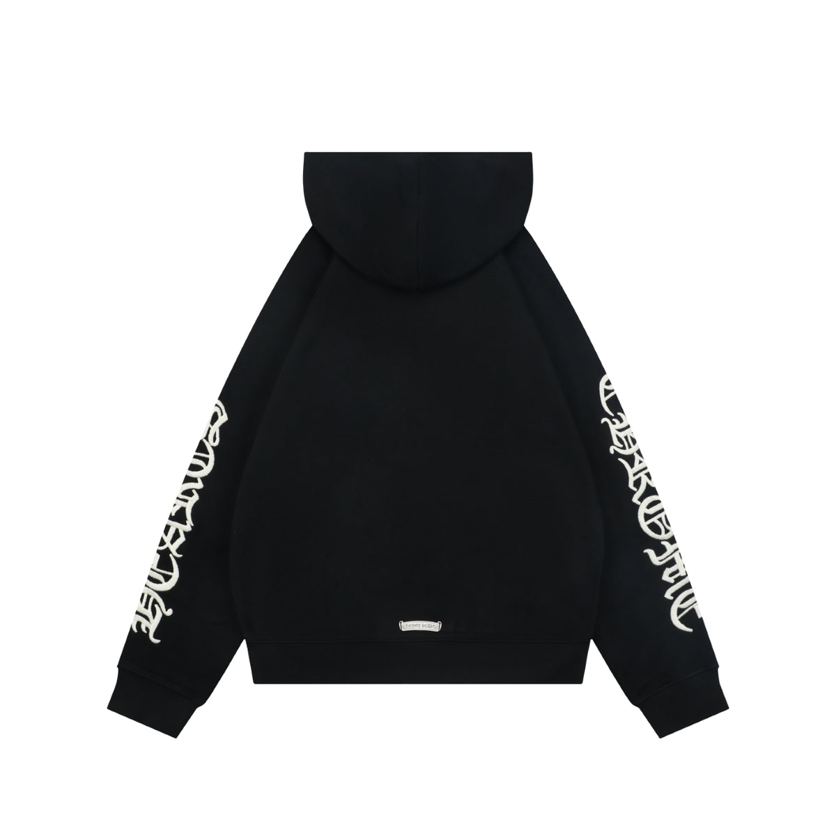 Chrome Hearts Sanskrit Script Sleeve Embroidery Pullover Hoodie | Black