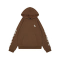 Chrome Hearts Sanskrit Script Sleeve Embroidery Pullover Hoodie | Brown