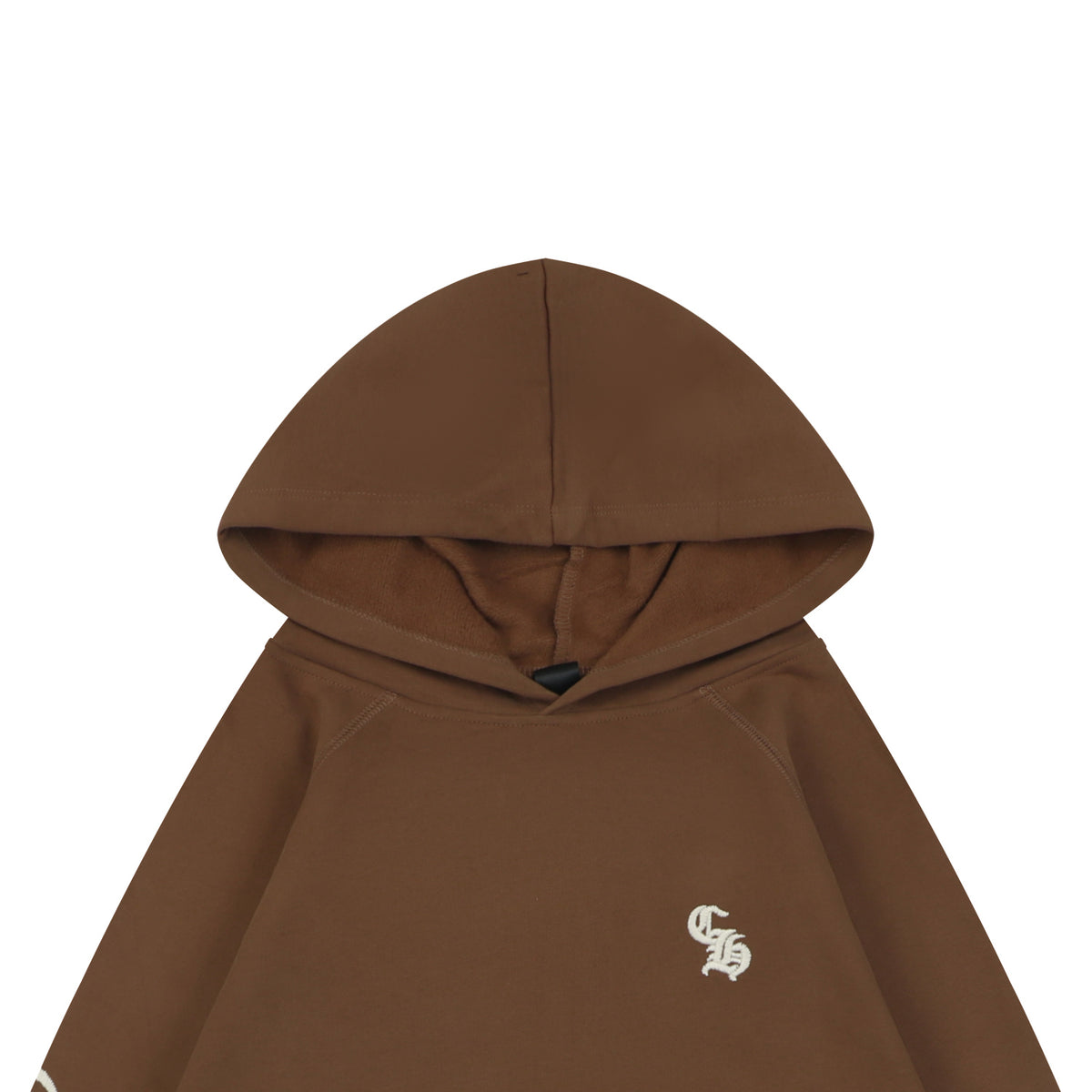 Chrome Hearts Sanskrit Script Sleeve Embroidery Pullover Hoodie | Brown