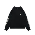 Chrome Hearts Sanskrit Script Sleeve Embroidery Crew Neck Sweatshirt | Black