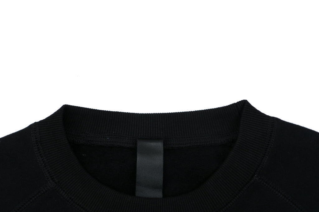 Chrome Hearts Sanskrit Script Sleeve Embroidery Crew Neck Sweatshirt | Black