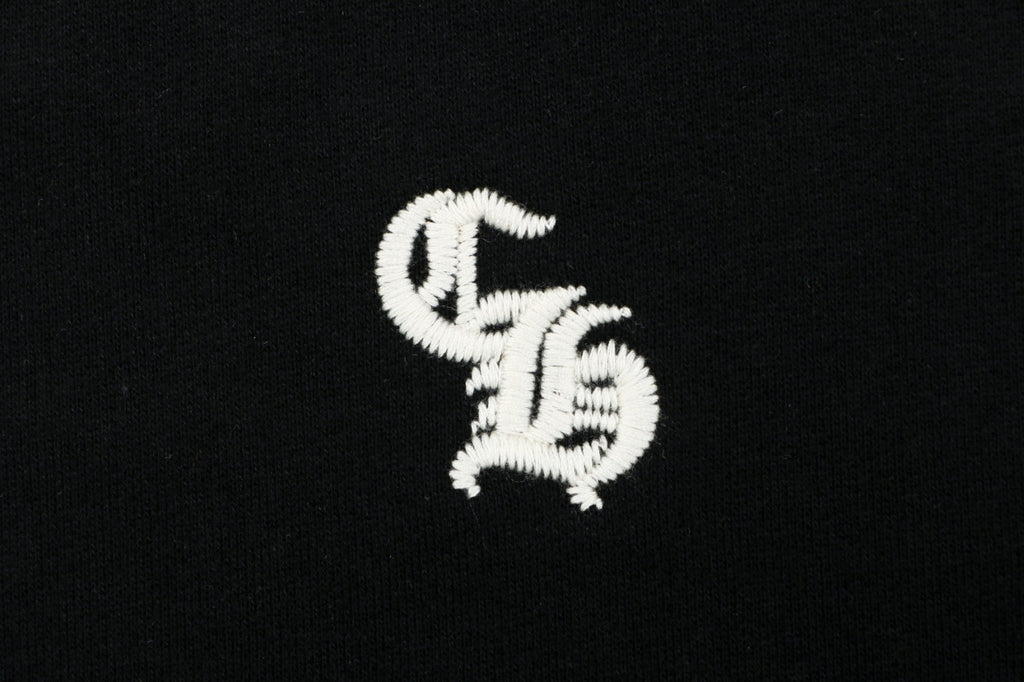 Chrome Hearts Sanskrit Script Sleeve Embroidery Crew Neck Sweatshirt | Black