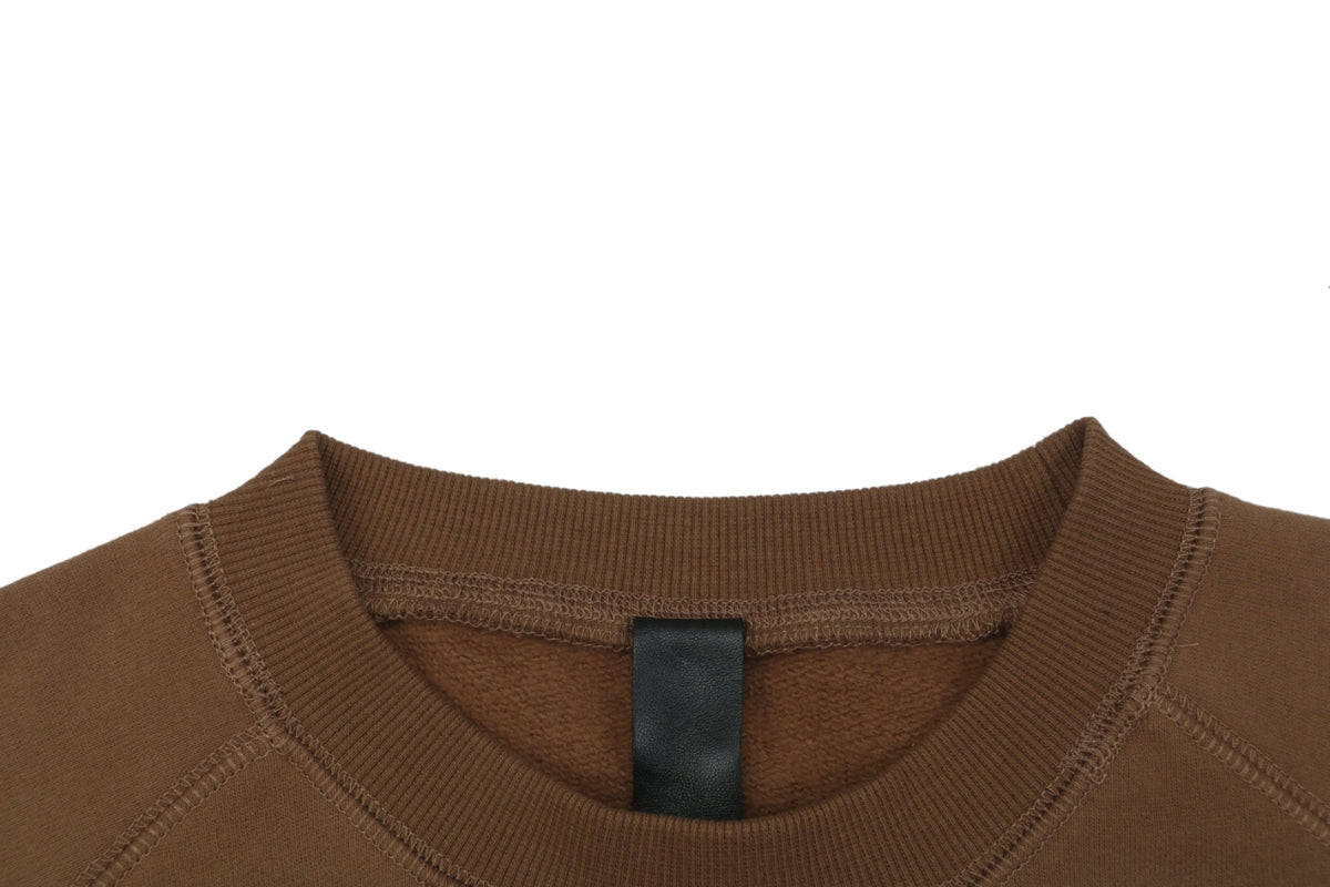 Chrome Hearts Sanskrit Script Sleeve Embroidery Crew Neck Sweatshirt | Brown