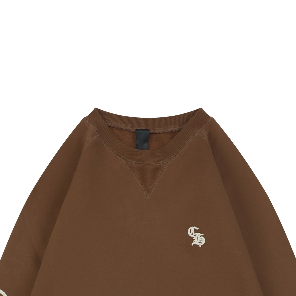 Chrome Hearts Sanskrit Script Sleeve Embroidery Crew Neck Sweatshirt | Brown