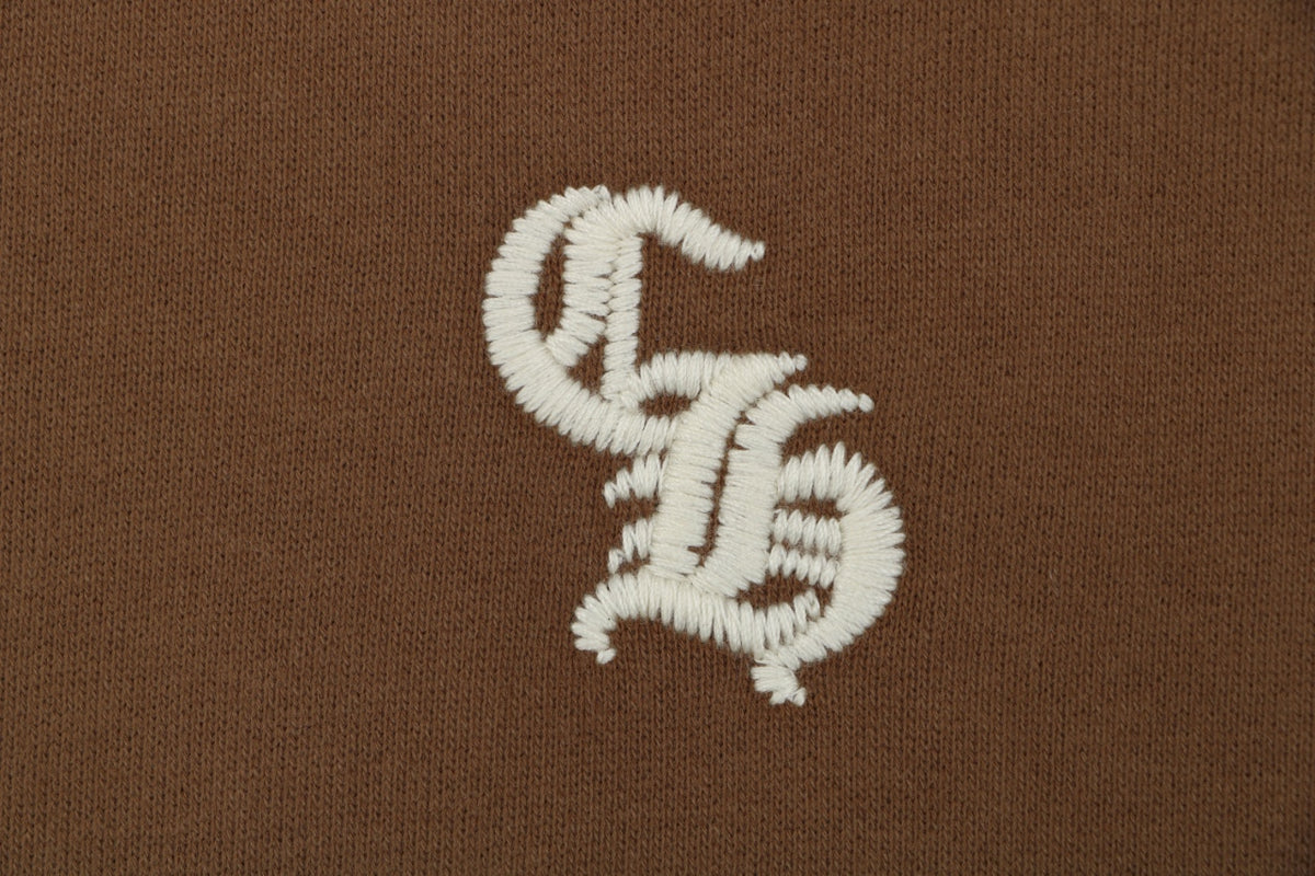 Chrome Hearts Sanskrit Script Sleeve Embroidery Crew Neck Sweatshirt | Brown