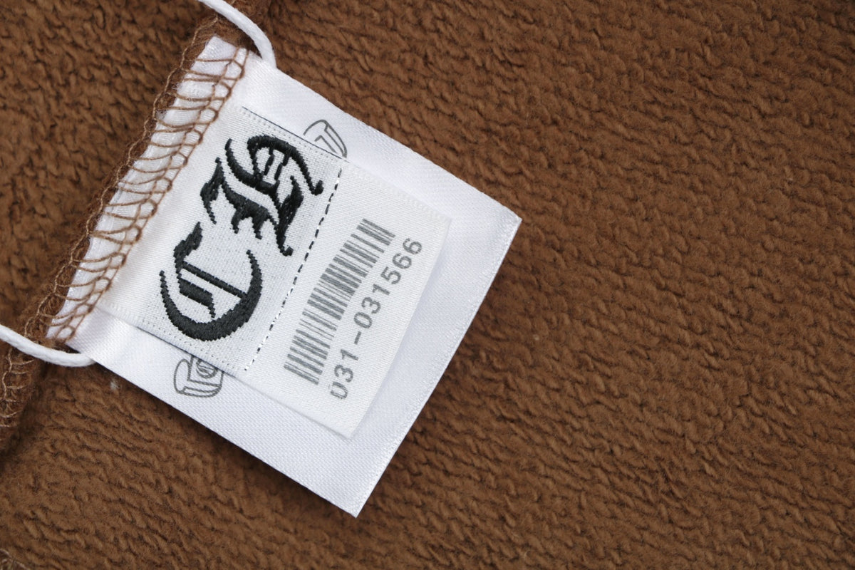 Chrome Hearts Sanskrit Script Sleeve Embroidery Crew Neck Sweatshirt | Brown