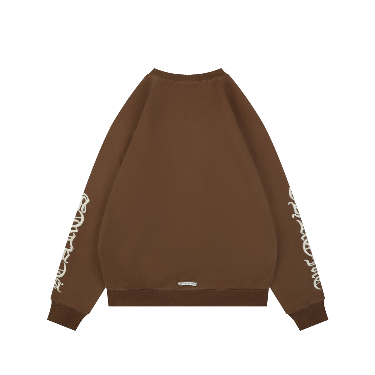 Chrome Hearts Sanskrit Script Sleeve Embroidery Crew Neck Sweatshirt | Brown