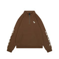 Chrome Hearts Sanskrit Script Sleeve Embroidery Half-Zip Sweatshirt | Brown