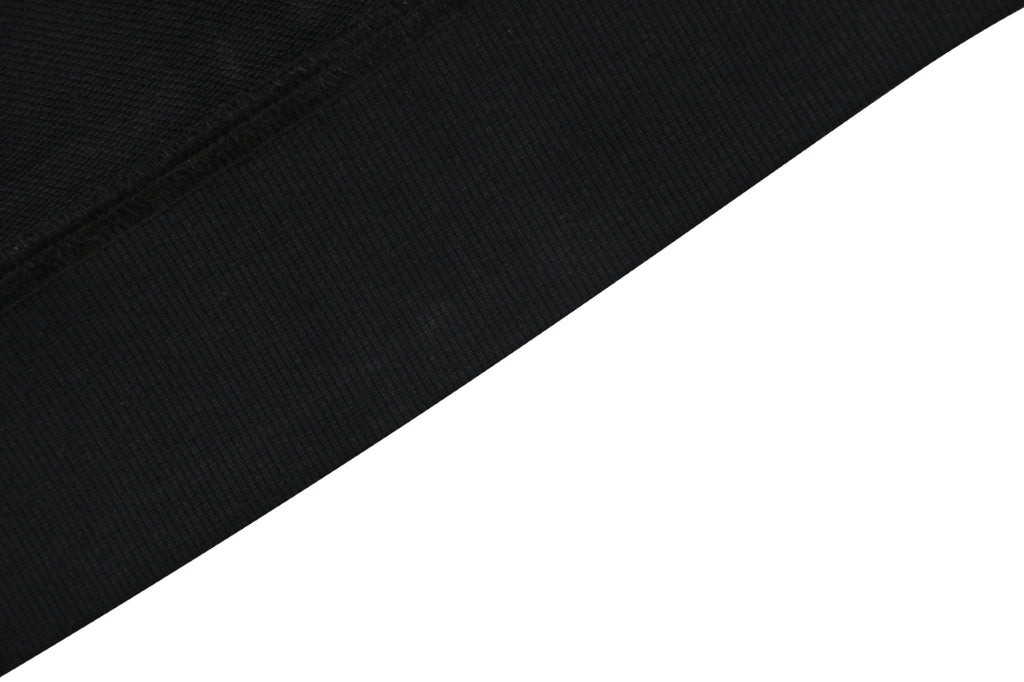 Louis Vuitton Hand-Painted Monogram Chain-Stitch Embroidery Zip Hoodie | Black