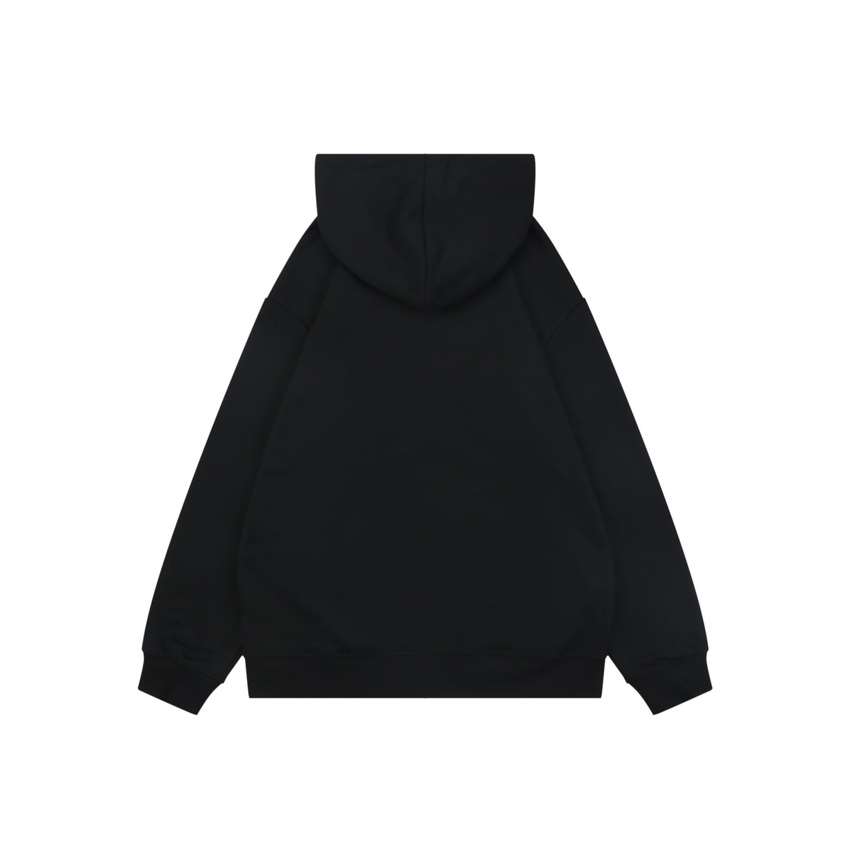 Louis Vuitton Hand-Painted Monogram Chain-Stitch Embroidery Zip Hoodie | Black