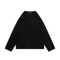 Louis Vuitton Centered Monogram Embossed Tonal Long Sleeve T-Shirt | Black