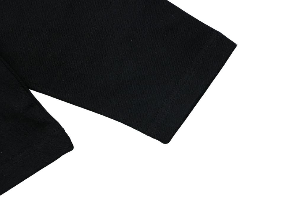 Louis Vuitton Centered Monogram Embossed Tonal Long Sleeve T-Shirt | Black