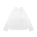 Louis Vuitton Centered Monogram Embossed Tonal Long Sleeve T-Shirt | White