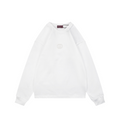 Gucci Centered Tonal Interlocking G Jacquard Embroidery Long Sleeve T-Shirt | White
