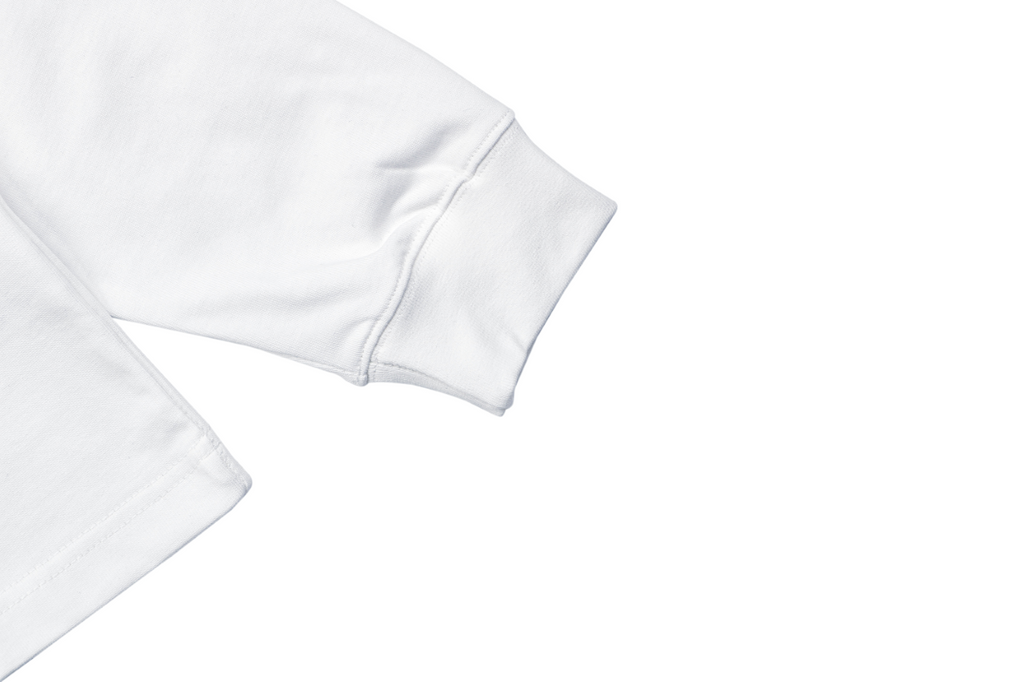 Gucci Centered Tonal Interlocking G Jacquard Embroidery Long Sleeve T-Shirt | White