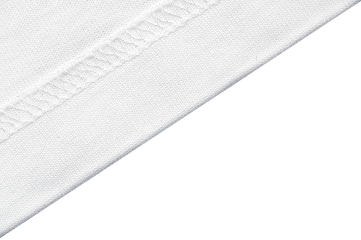 Gucci Centered Tonal Interlocking G Jacquard Embroidery Long Sleeve T-Shirt | White