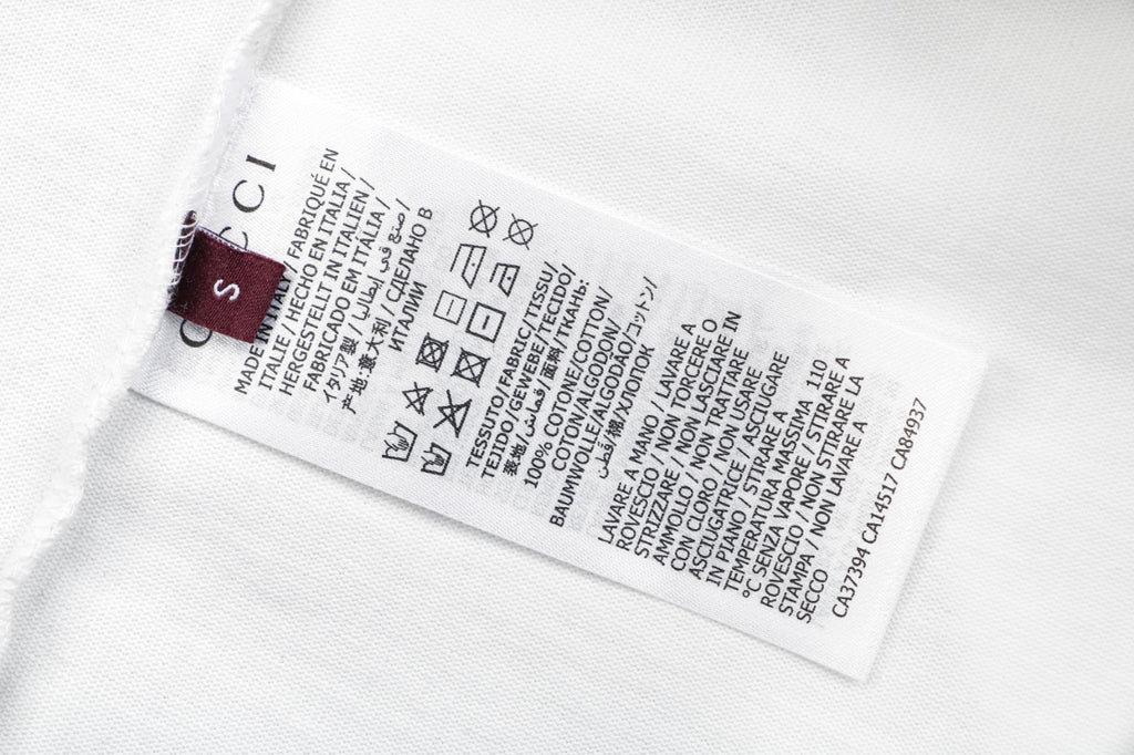 Gucci Centered Tonal Interlocking G Jacquard Embroidery Long Sleeve T-Shirt | White