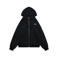 Gucci Right Chest Small Script G Logo Print Full-Zip Hoodie Jacket | Black
