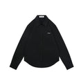 Miu Miu 26FW Small Logo Long-Sleeve Shirt | Black