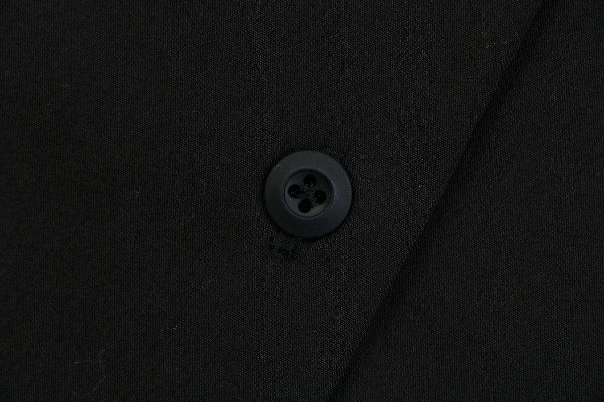 Miu Miu 26FW Small Logo Long-Sleeve Shirt | Black
