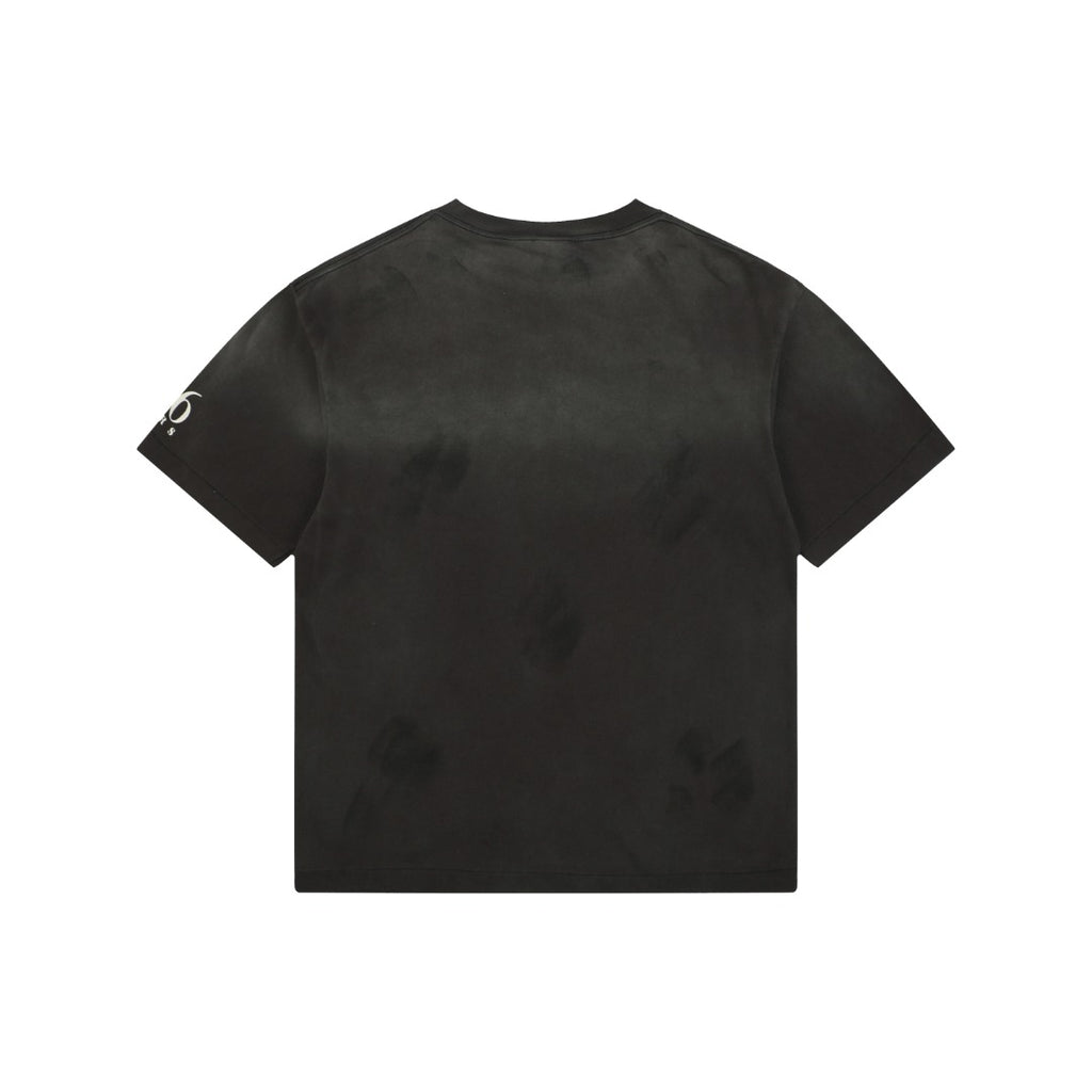 Saint Michael Rainbow SAINT Lettering Print Short Sleeve T-Shirt | Black